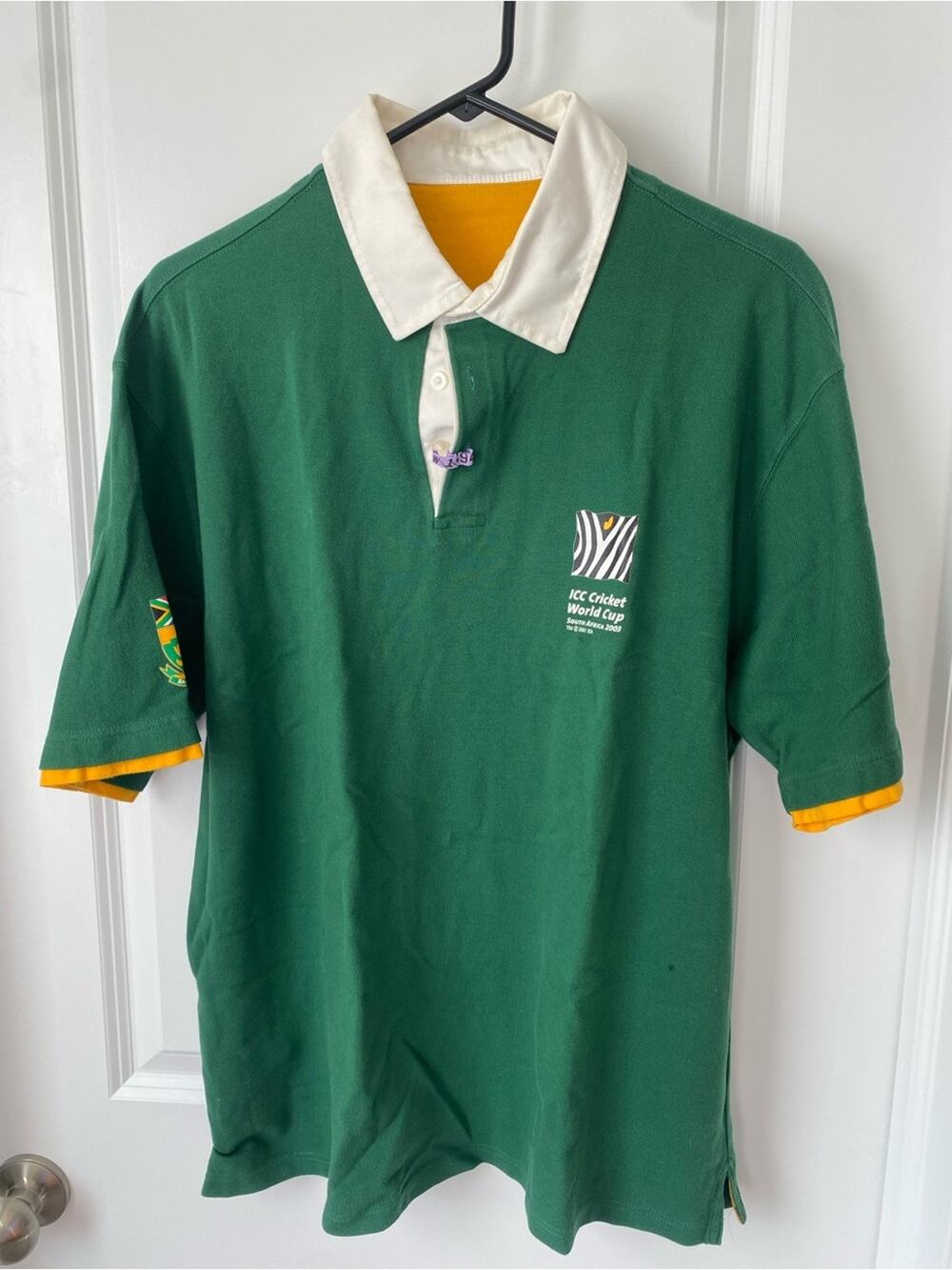 Vintage 2003 ICC Cricket World Cup South Africa Polo Shirt XL